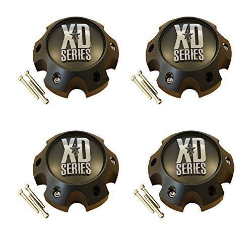 4 x KMC XD Series Spy Addict Revolver Flat Black 6 Lug Ford Center