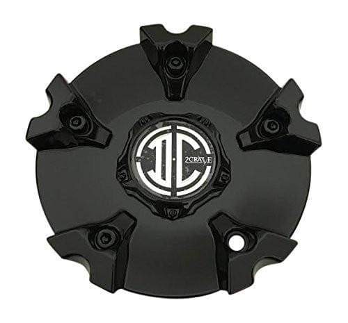 2 Crave Wheels MCN18-3102001 S1001-09-11 N18-B-CAP Black Wheel Center Cap - The Center Cap Store