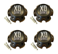 4 x KMC XD Series Spy Addict Revolver Flat Black 6 Lug Ford Center