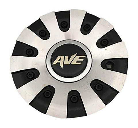 Ave Wheels 523102-UP LG0909-35 C004002B/M Black and Machined Center Cap - The Center Cap Store