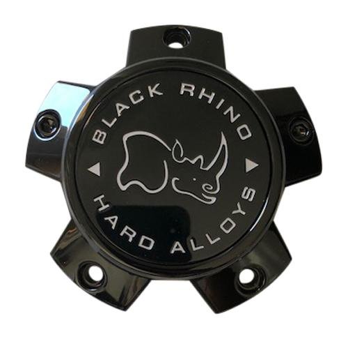 Black Rhino Wheels CAP M-870 BK01 Gloss Black Center Cap PCD5X127 CCBR5127FLATGB - The Center Cap Store