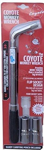 Coyote Monkey Wrench - Telescoping Lug Wrench - With Thin Wall Sockets - The Center Cap Store