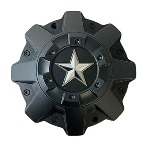 DFD Wheels C-051 Matte Black with Chrome Star Wheel - The Center Cap Store