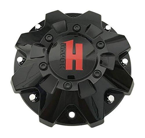 Havok Wheels CBH103-A1P Gloss Black Wheel Center Cap - The Center Cap Store