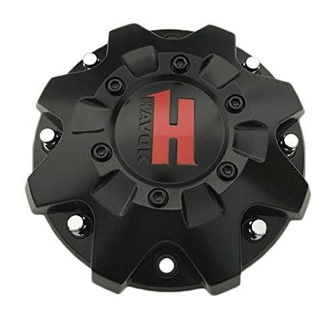 Havok Wheels CBH103-A2P Matte Black Wheel Center Cap - The Center Cap Store