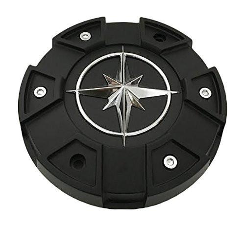 Ion Alloy Wheels C10185D 61722295F-4 Black Wheel Center Cap - The Center Cap Store