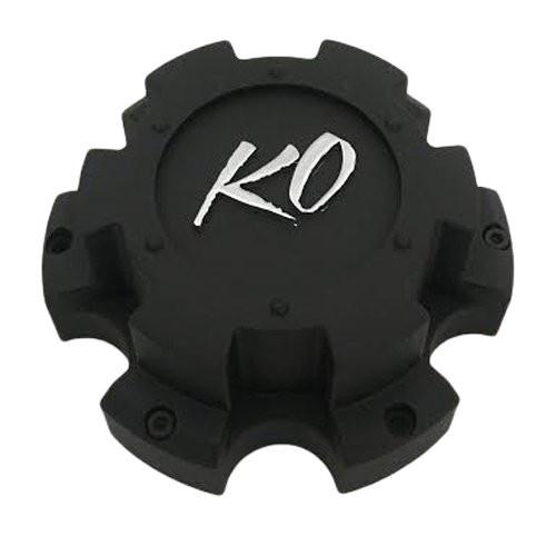 KO Wheels CAP6025-6H Matte Black 6 Lug Wheel Center Cap - The Center Cap Store