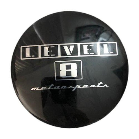 Level 8 Wheels 80586 XB3490006 Black Replacement Sticker 3.5 Inch Diameter - The Center Cap Store