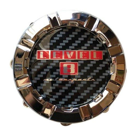 Level 8 Wheels C-325-2 87323 Chrome Wheel Center Cap 8x165 8x170 - The Center Cap Store