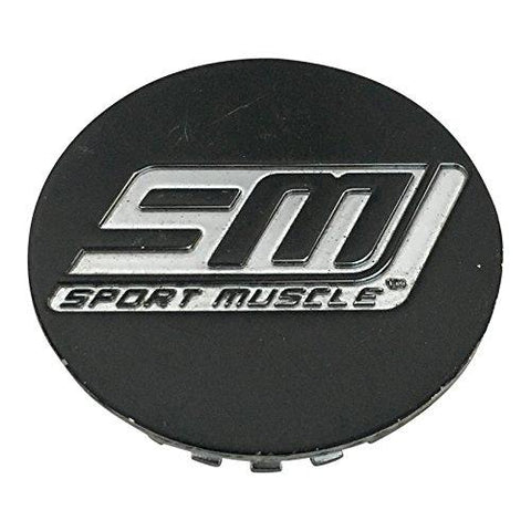 Sport Muscle Wheels C-V1160-B USED Chrome and Black Center Cap - The Center Cap Store