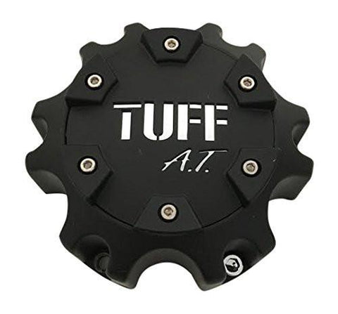 TUFF AT Wheels C803503CAPIS813 Black and Chrome Center Cap - The Center Cap Store