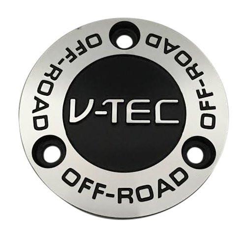 V-Tec Offroad C615203CB7 Black and Machined Nameplate - The Center Cap Store