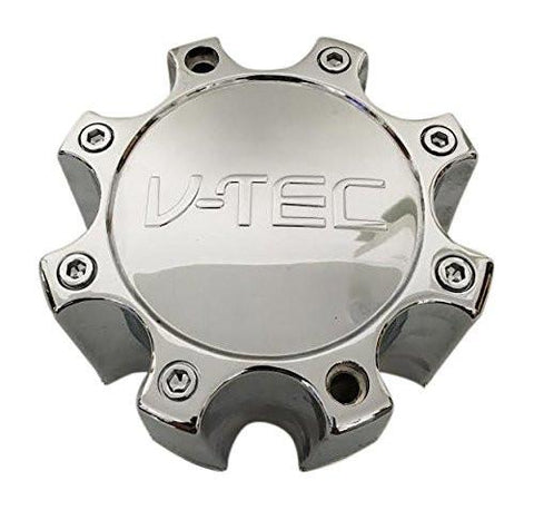 V-Tec Wheels C326-8CL 60032090F-2 Chrome Wheel 8 Lug Center Cap - The Center Cap Store