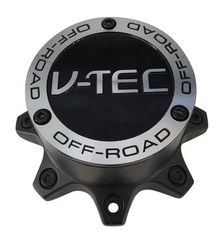 V-Tec Wheels C394-8-CAP Black Wheel Center Cap - The Center Cap Store