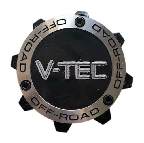 V-TEC WHEELS C394 LG1008-30 Used Black Machine Center Cap - The Center Cap Store