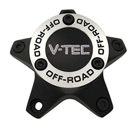 V-Tec Wheels C394MB-65VT Black Center Cap - The Center Cap Store