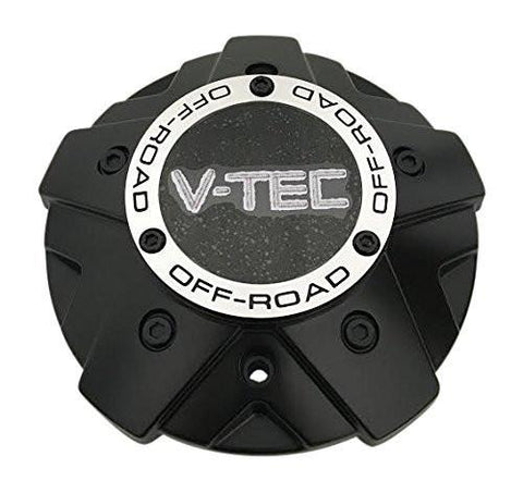 V-Tec Wheels C394MB-8CLVT Matte Black Wheel Center Cap - The Center Cap Store