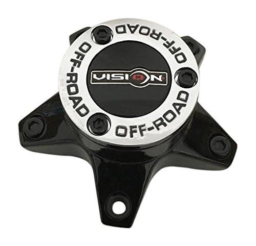 Vision Offroad Wheels C394PLGB-65V C352MB-65MB Gloss Black Center Cap - The Center Cap Store