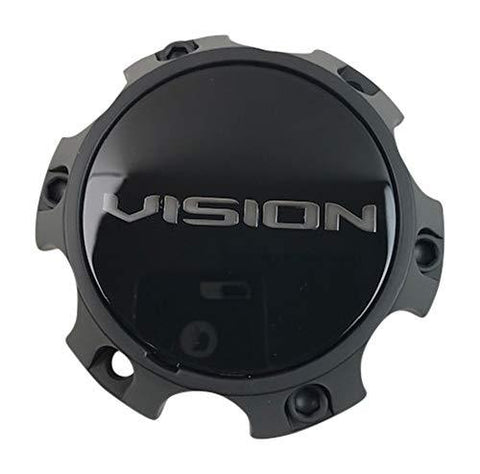 Vision Wheel C354SB-6V Satin Black Center Cap - The Center Cap Store