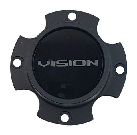 Vision Wheel C356SB-110V Satin Black C-576-1 Center Cap - The Center Cap Store