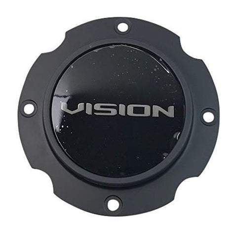 Vision Wheel C356SB-156V Satin Black Center Cap - The Center Cap Store