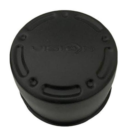 Vision Wheels C715MBF Matte Black Wheel Center Cap - The Center Cap Store