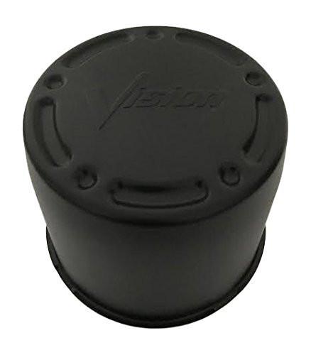 Vision Wheels C715R-210 Matte Black Wheel Center Cap Old Logo - The Center Cap Store