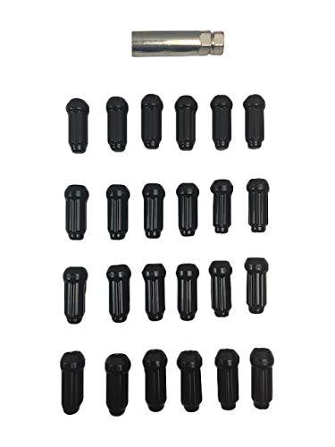 WHEEL PROS 14Mx2.0 Spline Truck Black Truck Lug Nut Install Kit 6 Lug - The Center Cap Store