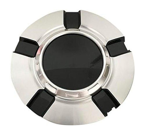 Wheel Replicas 830-1 Machined and Black Wheel Center Cap - The Center Cap Store